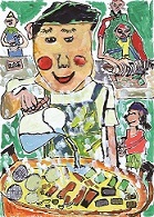 第13回ジュニア部門（小学校低学年）霧島美術協会賞「おいしくなあれ」