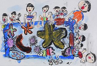 「ヒトデとあそんだよ」西　咲綺