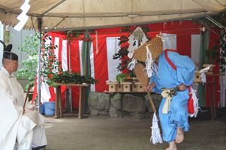 鹿児島神宮でお田植祭3